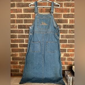 Vintage Tennessee Volunteers Denim Overall Maxi Dress